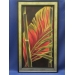 Framed Bamboo Tree Frond Painting by Yvette, 23.5 x 41.5 in.